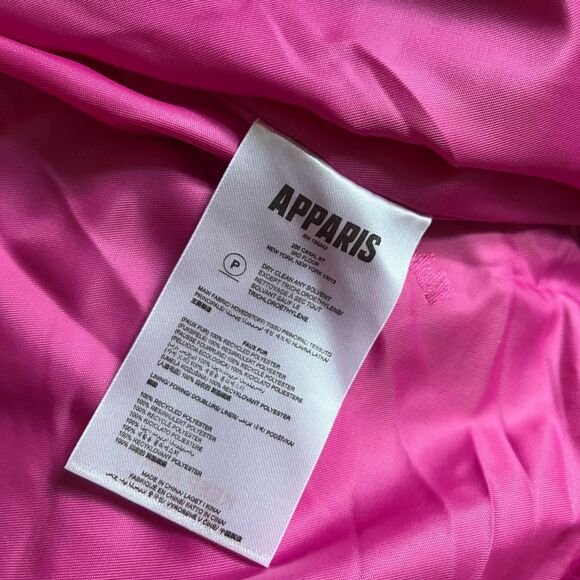 Confetti Pink Stella Faux Fur Coat from APPARIS (Size XS) NWT - Picture 7 of 9